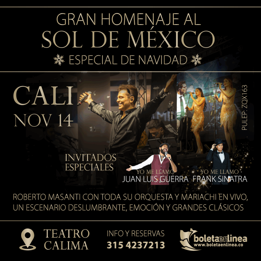 gran homenaje al sol de mexico, teatro calima, 14 nov- Hotel Siglo 21