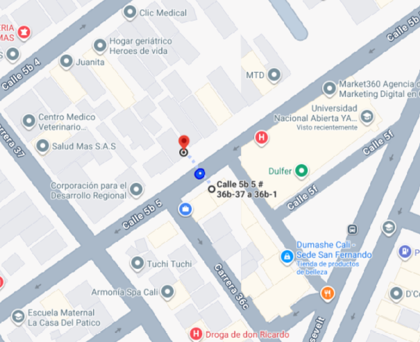 Hotel Siglo 21 frente a la UNAD Cali